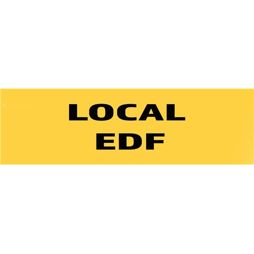 10 Panneaux "Local EDF" 200mm x 60mm