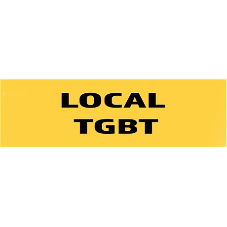 10 Panneaux "Local TGBT" 200mm x 60mm