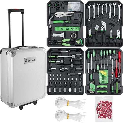 Boite à Outils complète en Chrome Vanadium et sa mallette - 899 pièces