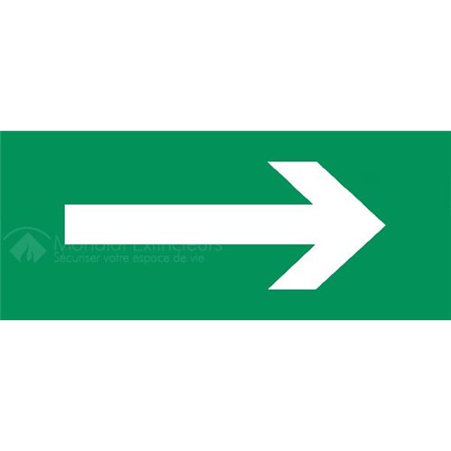 Panneau PVC rigide "FLÈCHE" - 300 X 150 mm