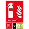 Panneau PVC eau pulvérisée additif 12.5 x 19 cm - Classe A Lithium
