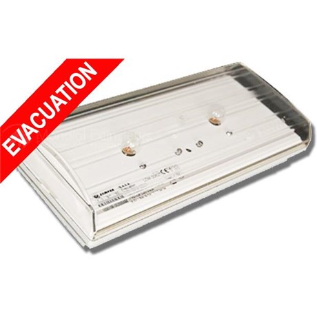 BAES standard "évacuation" led de veille Spécial garage avec étiquette