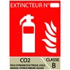 Panneau extincteur CO2 100 x 150 mm