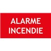 "ALARME INCENDIE" en PVC rigide 200 X 70 mm