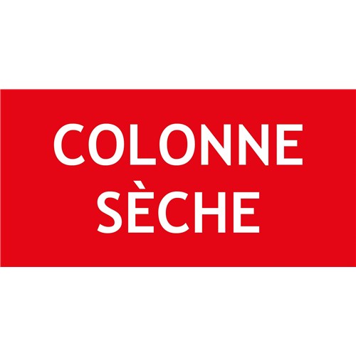 "COLONNE SÈCHE" en PVC rigide 200 X 80 mm