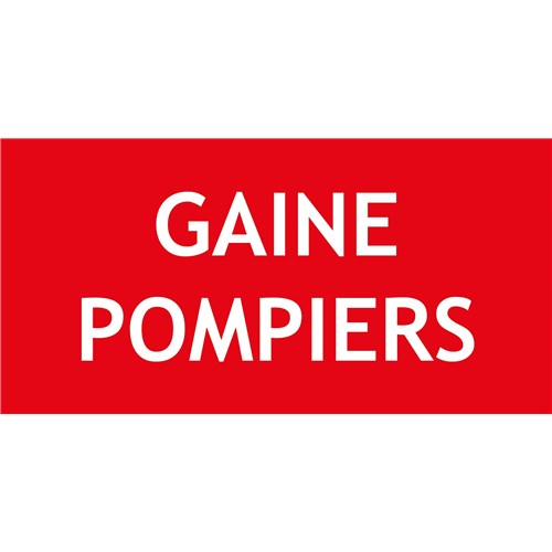 "GAINE POMPIERS" PVC rigide 200 X 100 mm