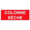 Panneau "Colonne sèche – texte blanc" PVC - 200x80 mm