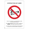 Panneau "Interdiction de fumer" - PVC A4