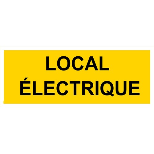 Panneau "Local électrique" - PVC 200x80 cm
