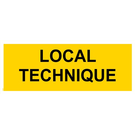 Panneau "Local technique" - PVC 200x80 cm