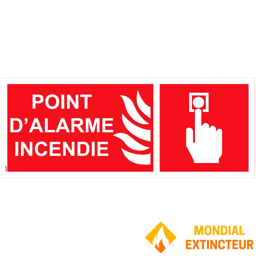Point d'appel manuel d'alarme incendie | Fournitures pour le commerce