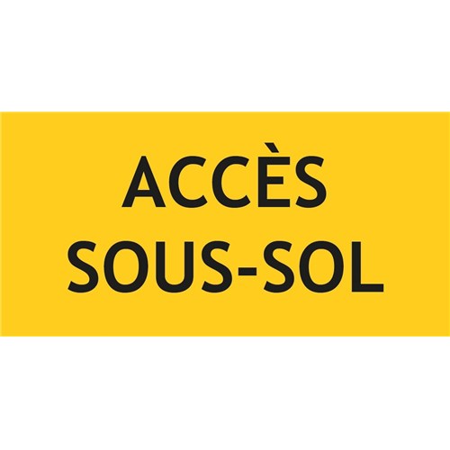 Panneau accés sous sol – L.200 x H.100 mm