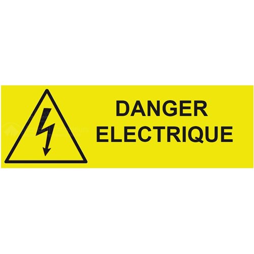 Panneau danger électrique – L.300 x H.100 mm