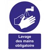 Panneau lavage mains obligatoire – A5