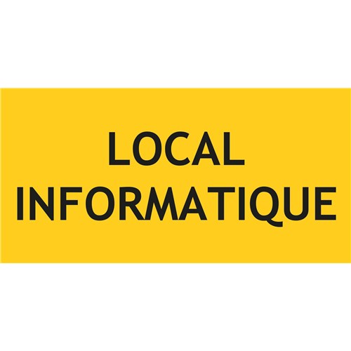 Panneau local informatique – L.200 x H.100 mm