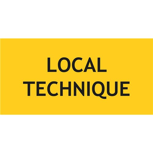 Panneau local technique – L.200 x H.100 mm