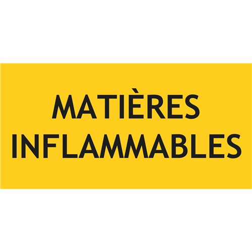 Panneau matières inflammables – L.200 x H.100 mm