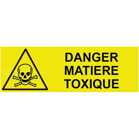 Panneau matières toxiques – L.300 x H.100 mm