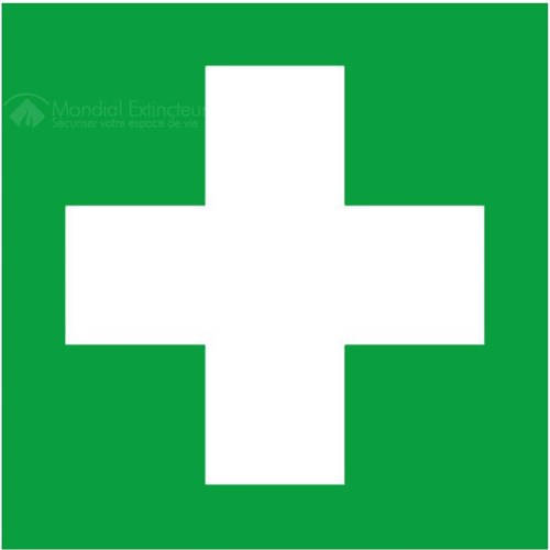 Panneau premiers secours – L.200 x H.200 mm