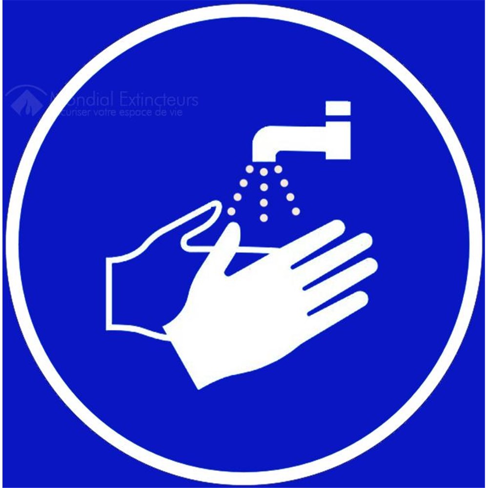 Panneau Securite Du Travail Lavage Mains Obligatoire L 0 X H 0 Mm