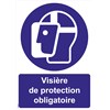 Panneaux "Visière de protection obligatoire" - PVC A4