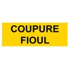 Panneau "Coupure fioul" - PVC 200x80 mm
