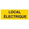 Panneau "Local électrique" - PVC 200x80 cm