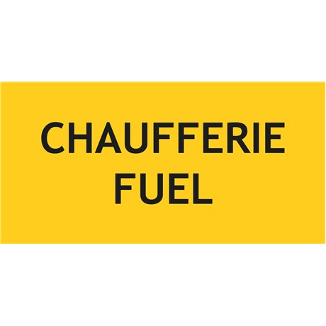 Panneau chaufferie fioul – L.200 x H.100 mm