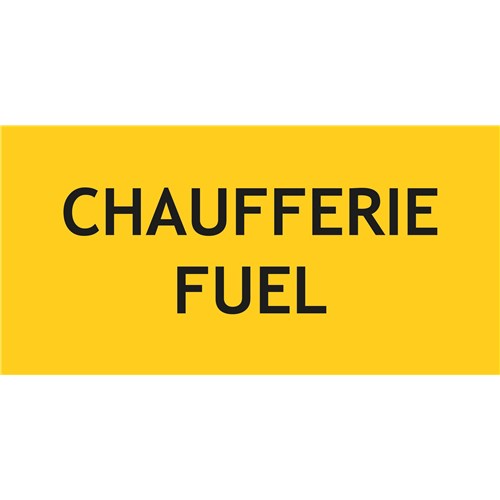 Panneau chaufferie fioul – L.200 x H.100 mm