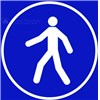 Panneau "Passage obligatoire" - L.200 x H.200 mm