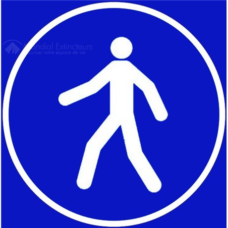 Panneau "Passage obligatoire" - L.200 x H.200 mm
