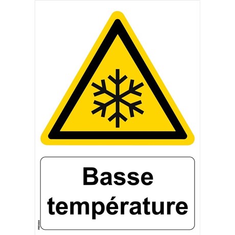 Panneau "Basse température" - PVC A5