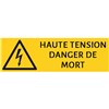 Panneau "Haute tension danger de mort" - PVC 200x80 cm
