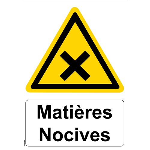 Panneau "Matières nocives" - PVC A5