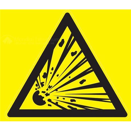 Panneau matières explosives - L.200 x H.200 mm
