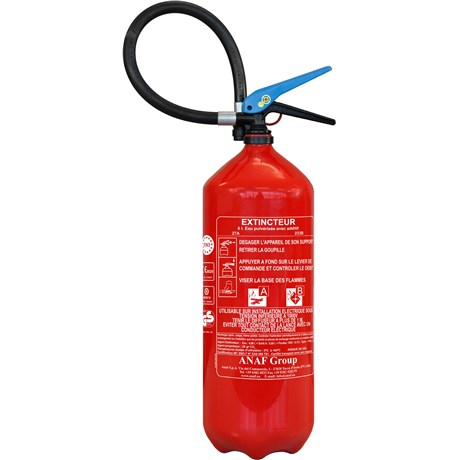 Extincteur 6 litres norme française pression auxiliaire - Aluminium léger