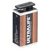 Boite de 10 piles Lithium ULTRALIFE 9V L522-6LR61