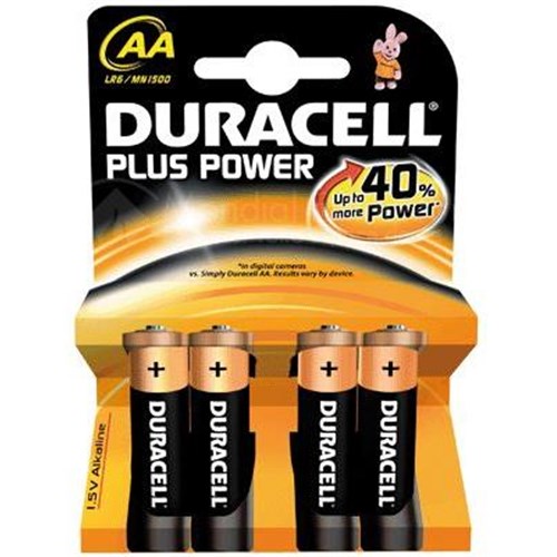 Blister de 4 piles DURACELL 1,5V LR06