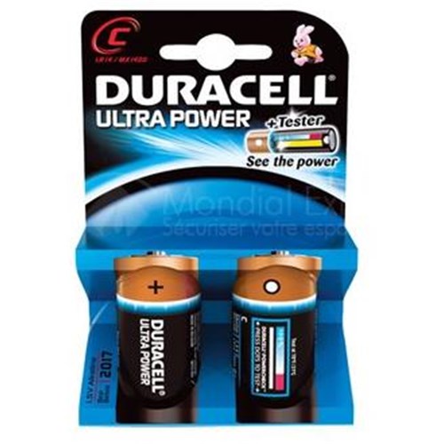 Blister de 2 piles DURACELL 1,5V LR14