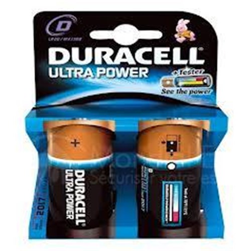 Blister de 2 piles DURACELL 1,5V LR20