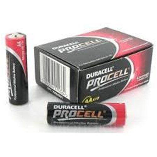 Boite de 10 piles Alcaline DURACELL 1,5V LR06 PROCELL - PILES AA