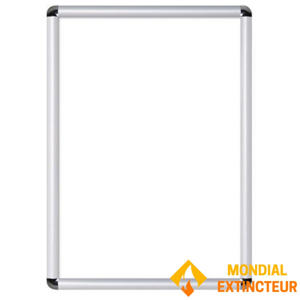Cadre Photo Clip Aluminium Format A4 - Lot De 2 - Mécanisme Clic Facile - Pour Affiches, Photos Ou Menus