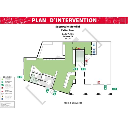 Plan d'intervention - PVC - Format A0