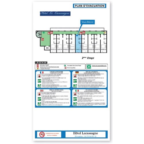 Plan de chambre d'hôtel - PDF sans impression