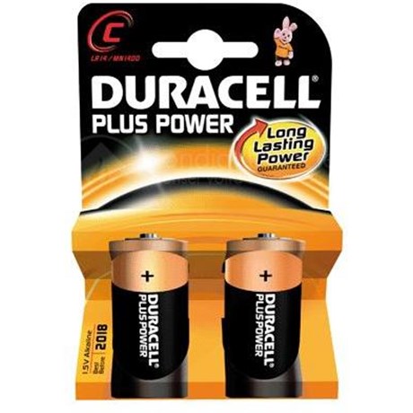 Pack 10 Blisters de 2 piles DURACELL 1,5V LR14