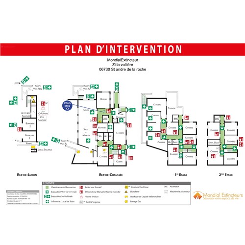 Plan d'intervention - PVC - Format A0