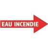 Lot de 10 adhésifs "Eau incendie"