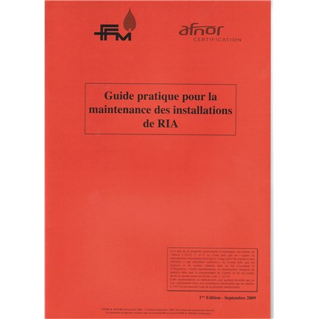 Guide pratique pour la maintenance des R.I.A.