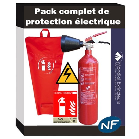 Pack complet extincteur protection électrique