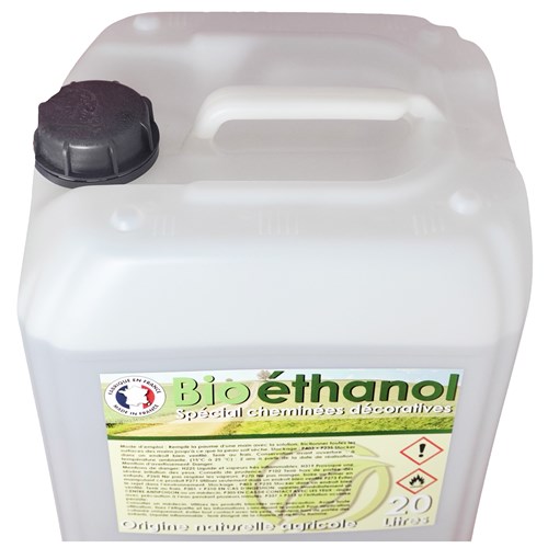 Bioéthanol 5L ou 10L pour cheminée - Combustion Propre et Écologique